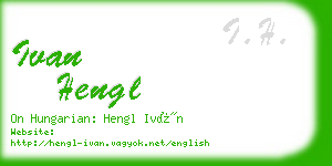 ivan hengl business card